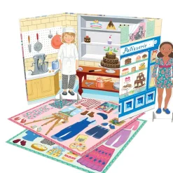 eeBoo 6 Years|5 Years < A Day in Paris Paper Doll Set