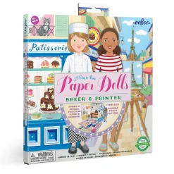 eeBoo 6 Years|5 Years < A Day in Paris Paper Doll Set