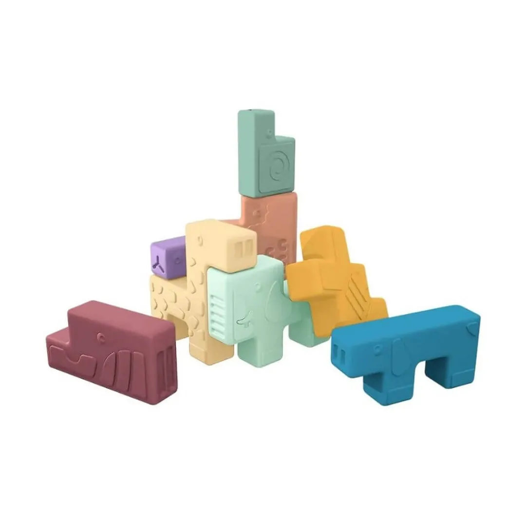 Miniland 12-24 Months|Early Learning < Animal Block Sensory Puzzle