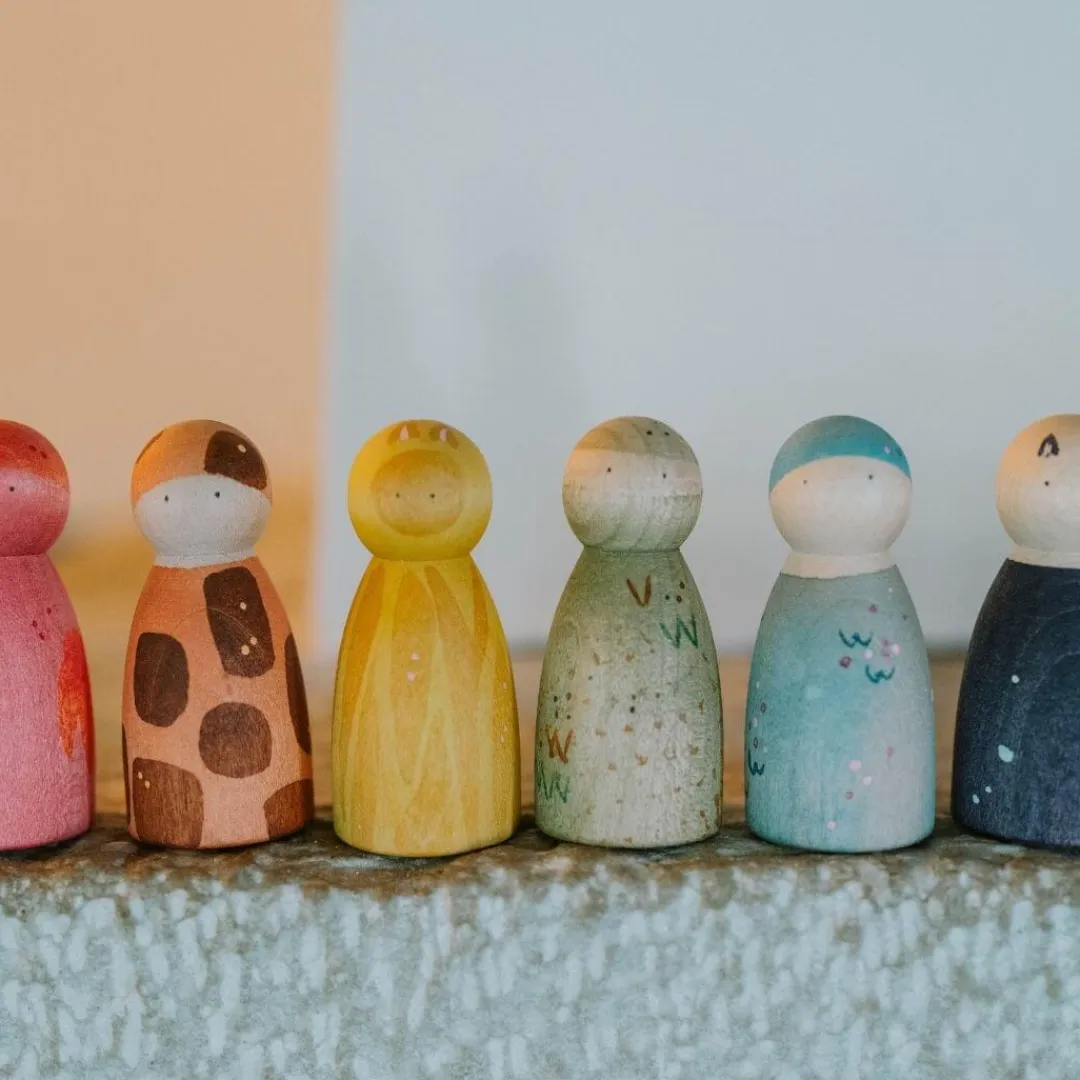 Grapat Wooden Toys|4 Years < Animal Crew Wooden Nins Set
