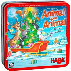HABA Wooden Toys|Games < Animal Upon Animal - Christmas Stacking Game