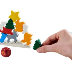 HABA Wooden Toys|Games < Animal Upon Animal - Christmas Stacking Game