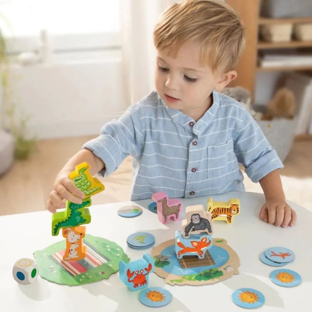 HABA Games|2 Years < Animal Upon Animal Junior Game