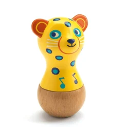 Djeco 12-24 Months|Wooden Toys < Animambo Jaguar Maraca Musical Instrument