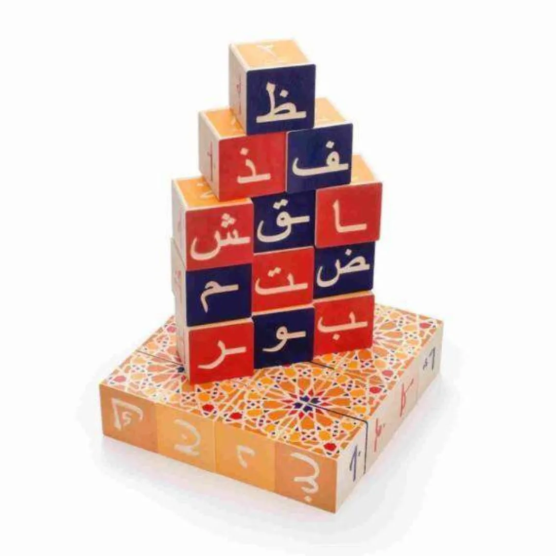 Uncle Goose Early Learning|Wooden Toys < Arabic Wooden Alphabet Blocks
