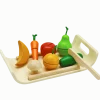 PlanToys Wooden Toys|4 Years < Assorted Fruit & Vegetable Play Set