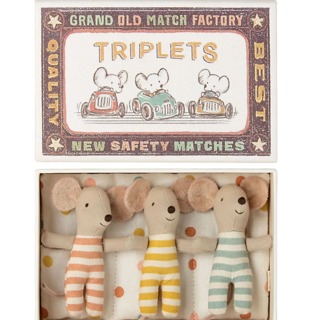 Maileg Maileg Collection|4 Years < Baby Mice Triplets in a Matchbox