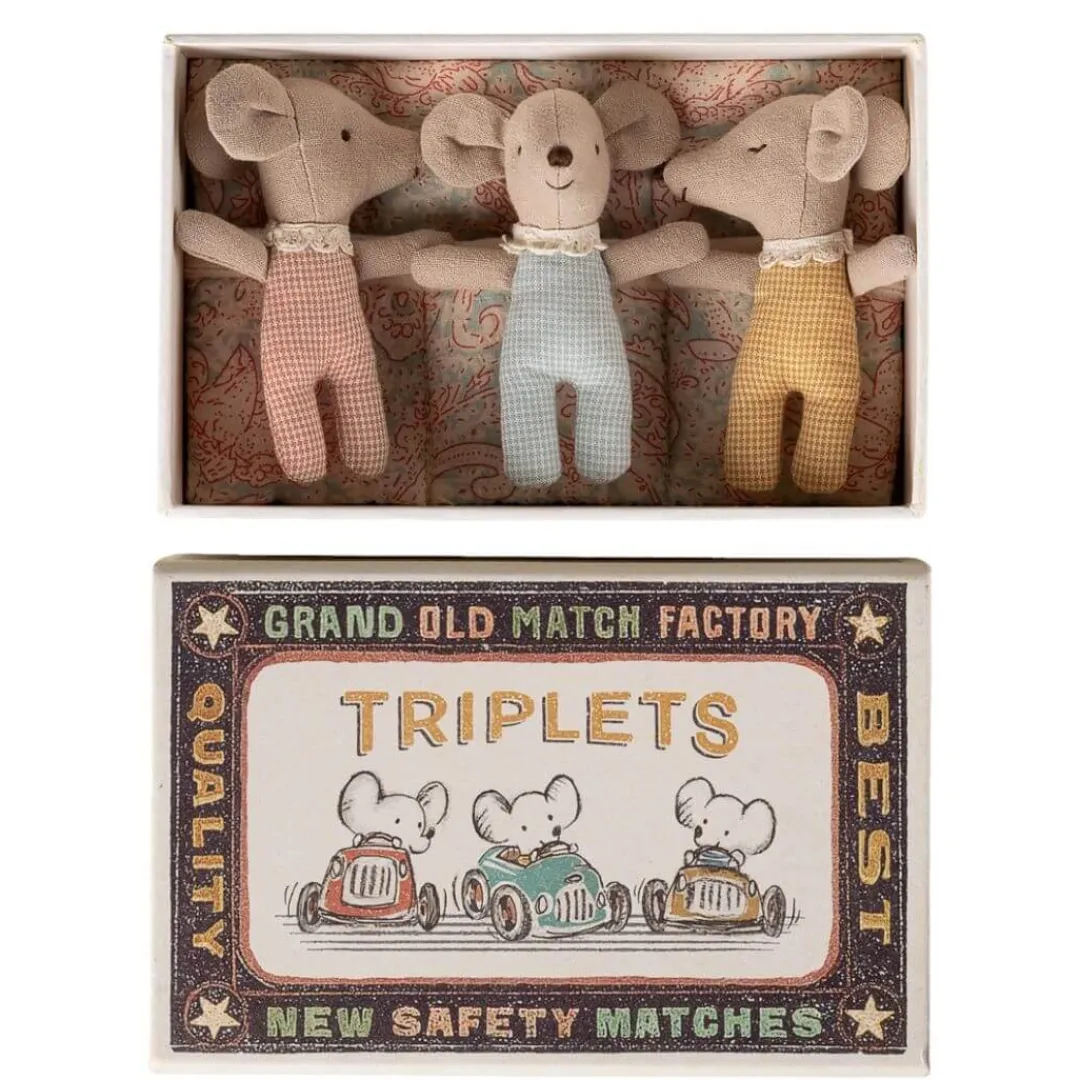 Maileg Maileg Collection|4 Years < Baby Mice Triplets in a Matchbox