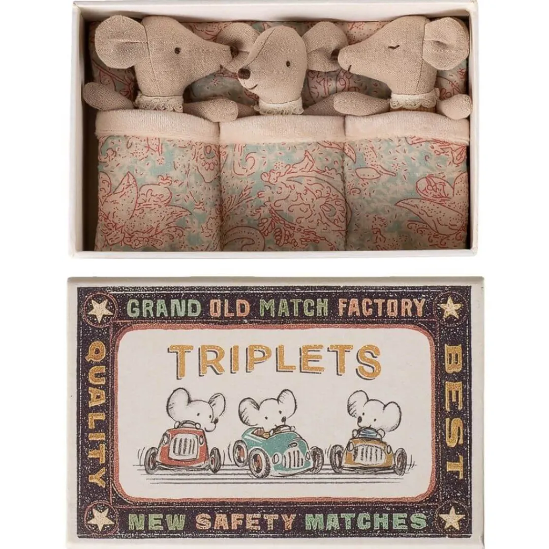 Maileg Maileg Collection|4 Years < Baby Mice Triplets in a Matchbox