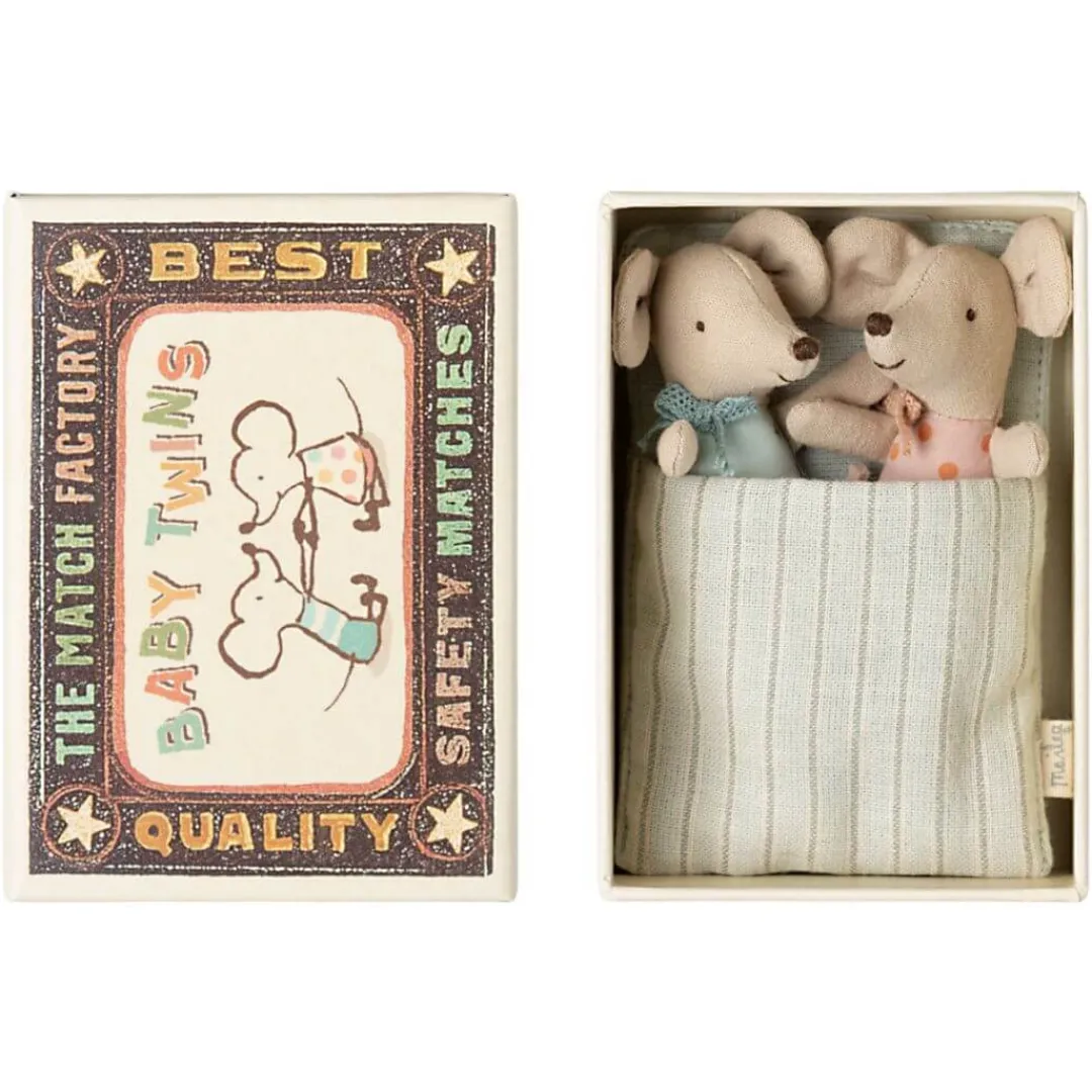 Maileg Dolls|Maileg Collection < Baby Mouse Twins in a Matchbox
