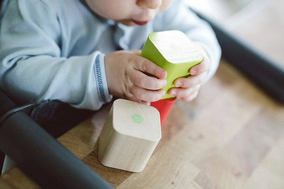 Tegu 12-24 Months|Wooden Toys < Baby's First Magnetic Blocks - 6-Piece Set