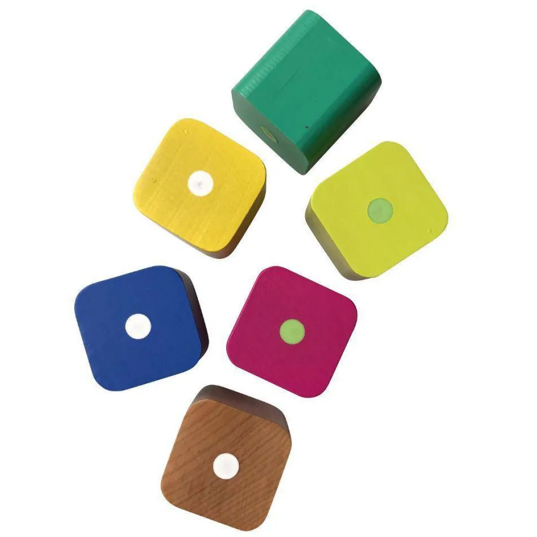 Tegu 12-24 Months|Wooden Toys < Baby's First Magnetic Blocks - 6-Piece Set