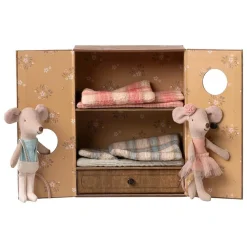 Maileg Dollhouses|Maileg Collection < Ballet Dance Studio Playset - Little Sister and Little Brother Mice