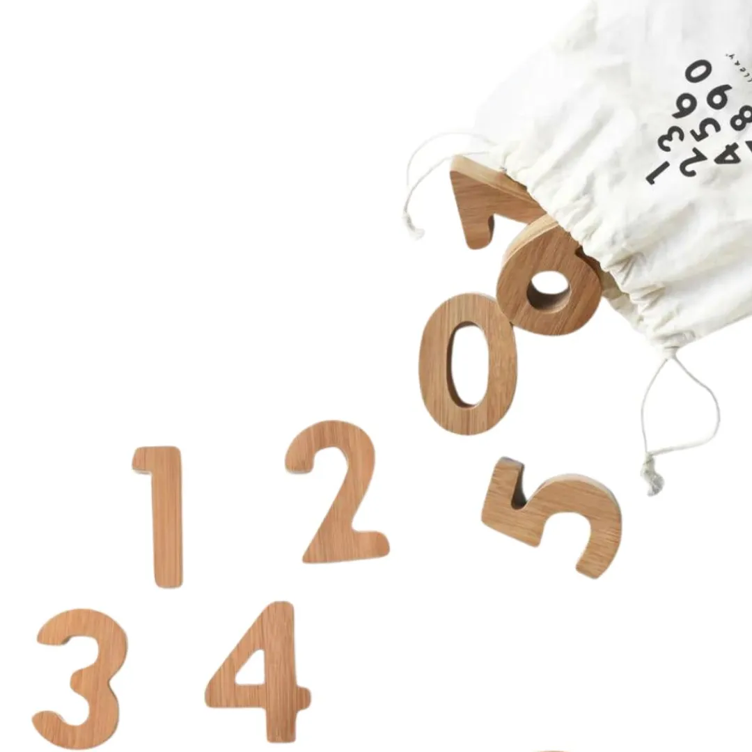 Wee Gallery Wooden Toys|Early Learning < Bamboo Number Set