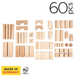 HABA Wooden Toys|4 Years < Basic Building Blocks - Large Starter Set