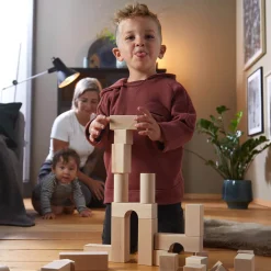 HABA Wooden Toys|4 Years < Basic Building Blocks - Large Starter Set