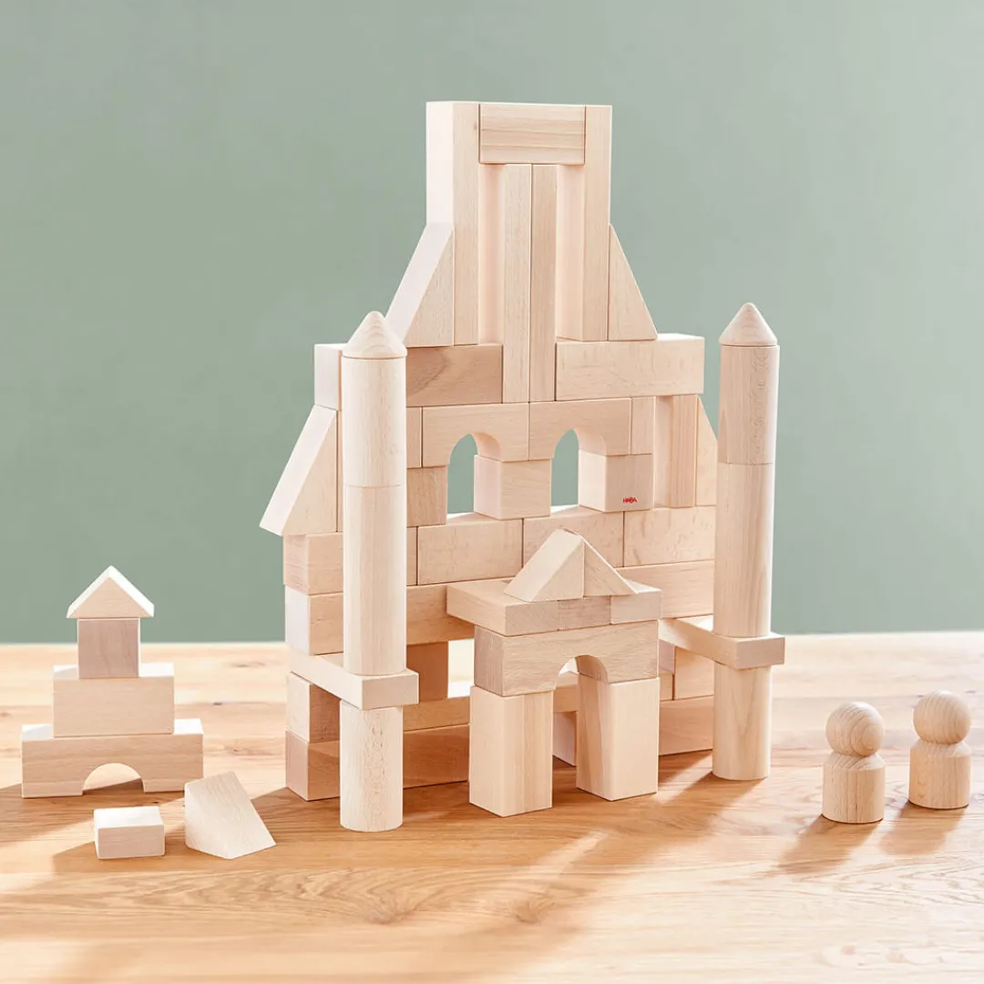 HABA Wooden Toys|4 Years < Basic Building Blocks - Large Starter Set