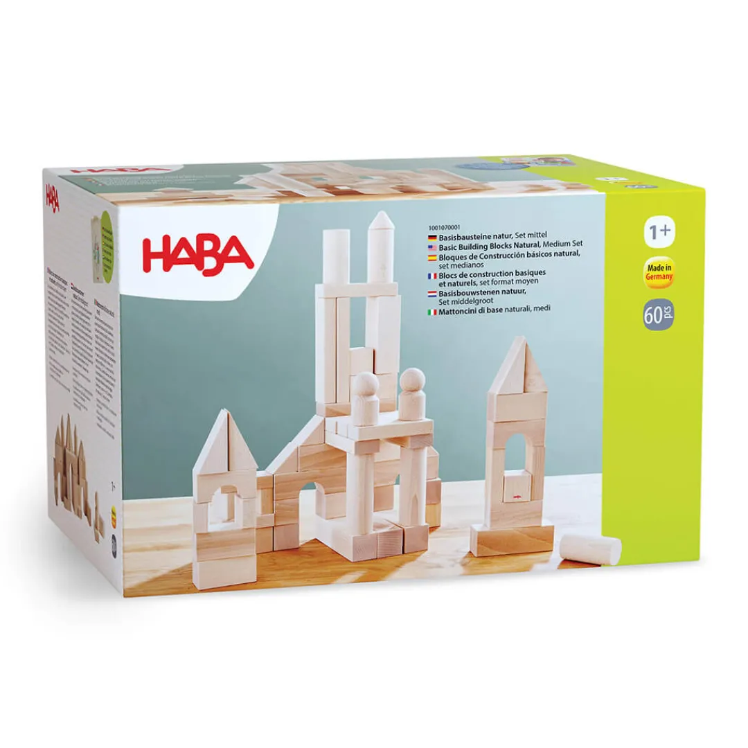 HABA Wooden Toys|4 Years < Basic Building Blocks - Large Starter Set