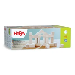 HABA Wooden Toys|4 Years < Basic Building Blocks - Small Starter Set
