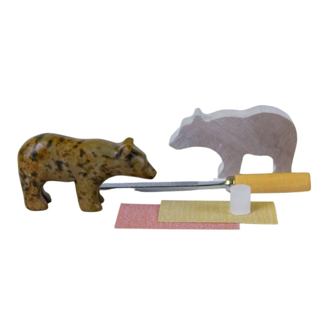 Studiostone Creative Stem Toys|Stem Toys < Bear Soapstone Carving Kit