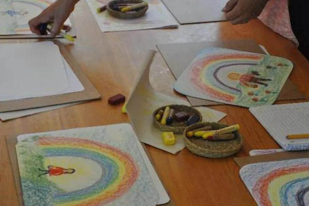 Stockmar 4 Years|3 Years < Beeswax Crayons - Standard Mix - 8 Sticks