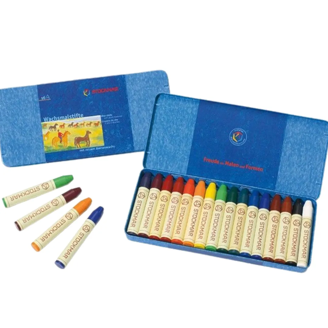 Stockmar 4 Years|3 Years < Beeswax Crayons - 16 Sticks