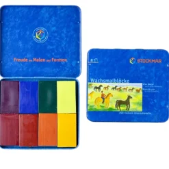 Stockmar 4 Years|3 Years < Beeswax Crayons - Waldorf Mix - 8 Blocks