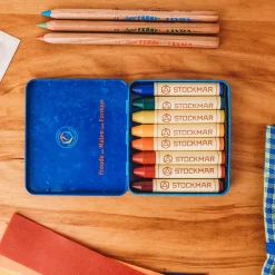 Stockmar 4 Years|3 Years < Beeswax Crayons - Waldorf Mix - 8 Sticks