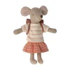 Maileg Maileg Collection|4 Years < Big Sister Tricycle Mouse - Coral