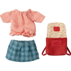 Maileg Maileg Collection|4 Years < Big Sister Tricycle Mouse with a Backpack - Red