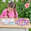 eeboo 4 Years|3 Years < Birds in Fuchsia Watercolor Paint Tin Set