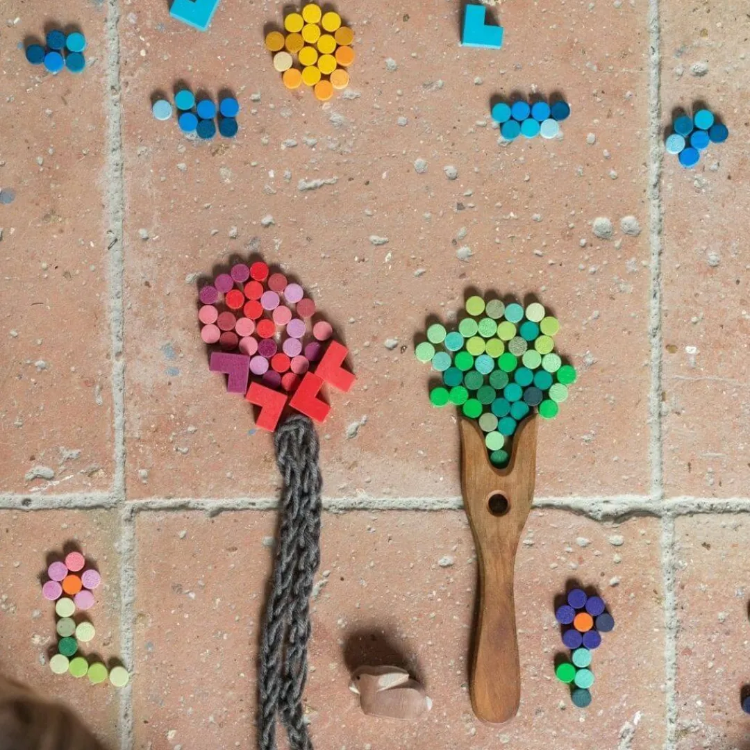Grapat Wooden Toys|4 Years < Bloom Wooden Mosaic Set