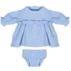Miniland Dolls|4 Years < Blue Cotton Dress - 12"