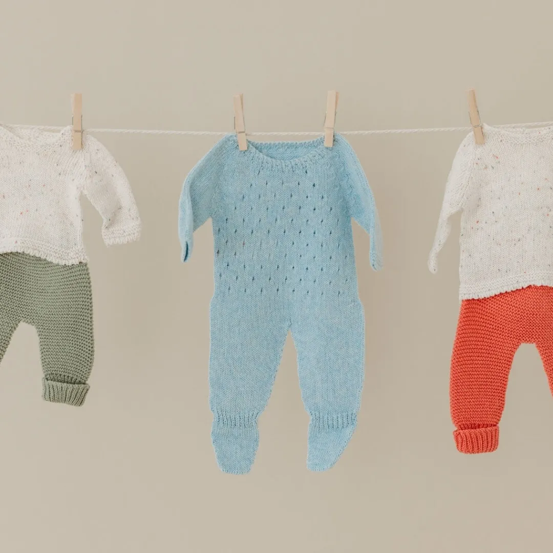 Miniland 4 Years|Montessori Inspired < Blue Knit Doll Pajamas - 15"
