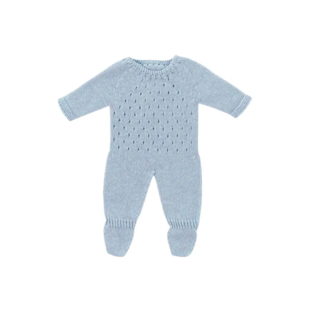 Miniland 4 Years|Montessori Inspired < Blue Knit Doll Pajamas - 15"