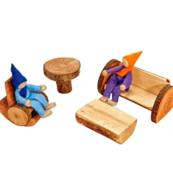 Magic Wood Fairies & Gnomes|Wooden Toys < Branch Furniture Set - Small Living Room