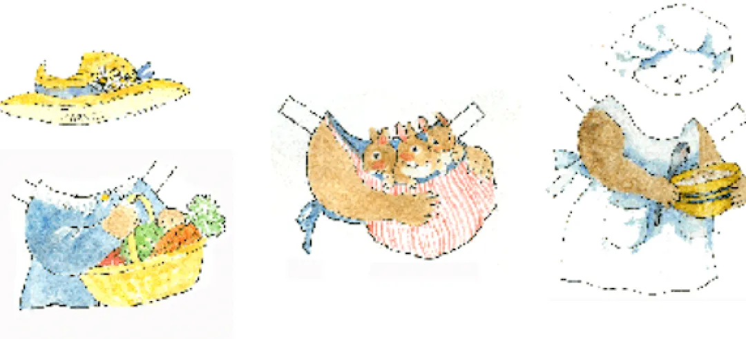 Woodfield Press 4 Years|5 Years < Bunny Rabbit Paper Doll Kit