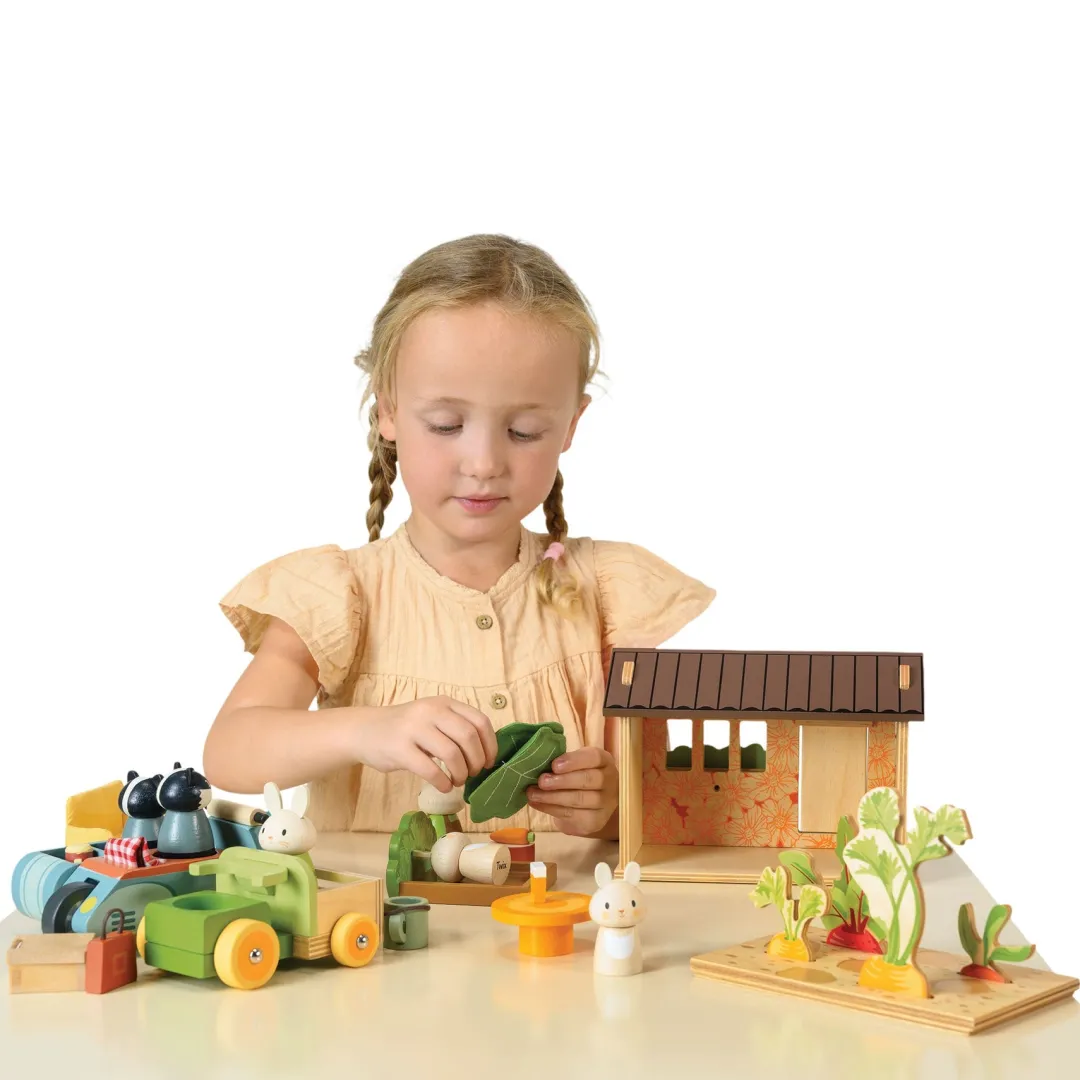 Tender Leaf Dollhouses|Wooden Toys < Bunny's Carrot Patch Wooden Playset