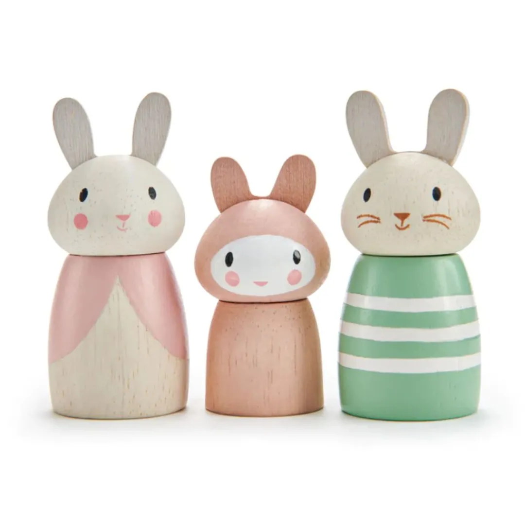 Tender Leaf Toys Wooden Toys|4 Years < Bunny Tales Wooden Doll Set