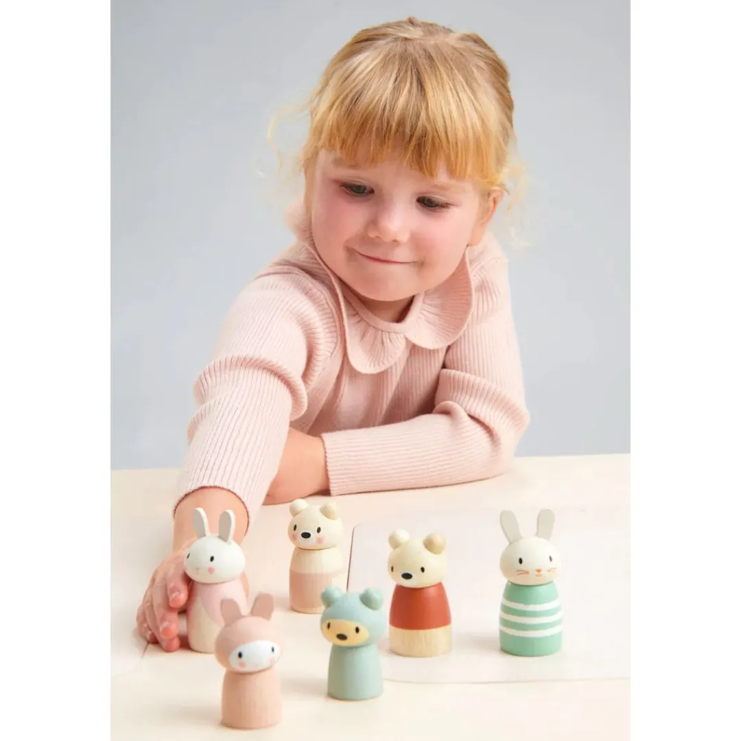 Tender Leaf Toys Wooden Toys|4 Years < Bunny Tales Wooden Doll Set