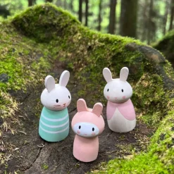 Tender Leaf Toys Wooden Toys|4 Years < Bunny Tales Wooden Doll Set