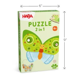 HABA Wooden Toys|Puzzles < Butterfly 2-in-1 Wooden Puzzle