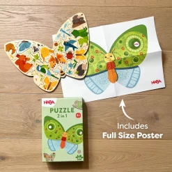 HABA Wooden Toys|Puzzles < Butterfly 2-in-1 Wooden Puzzle