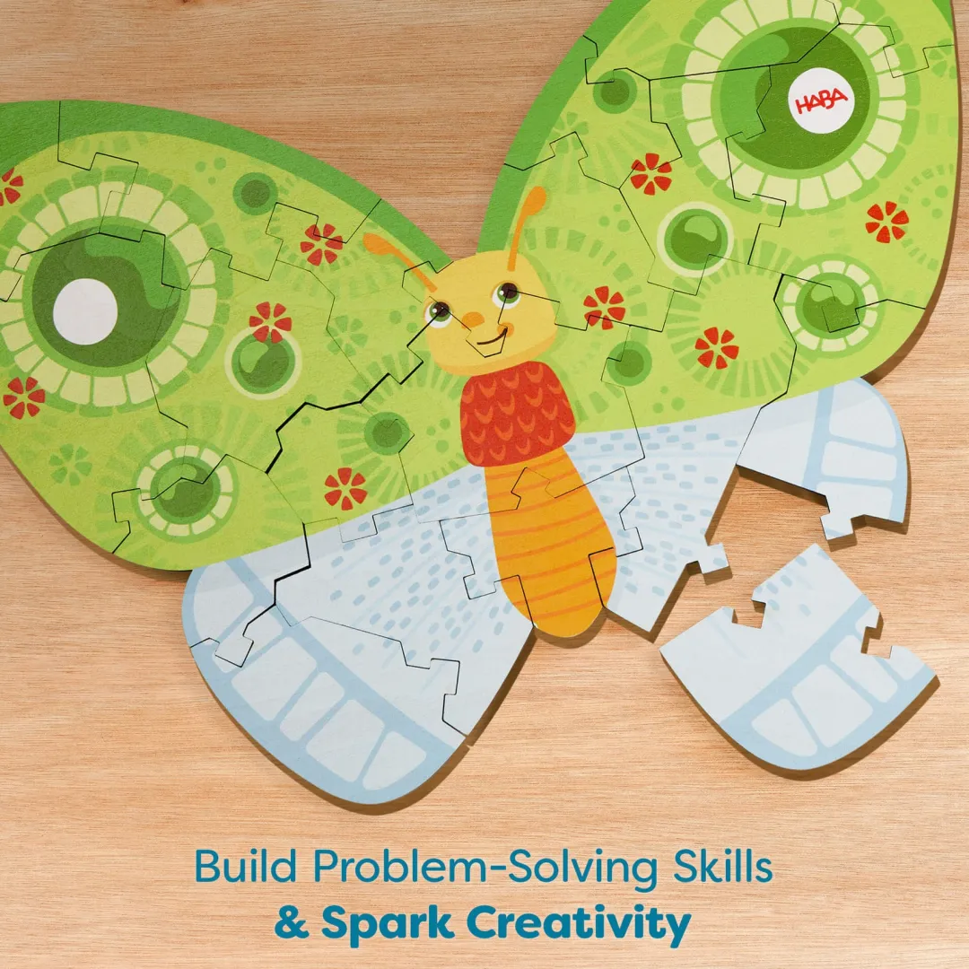 HABA Wooden Toys|Puzzles < Butterfly 2-in-1 Wooden Puzzle