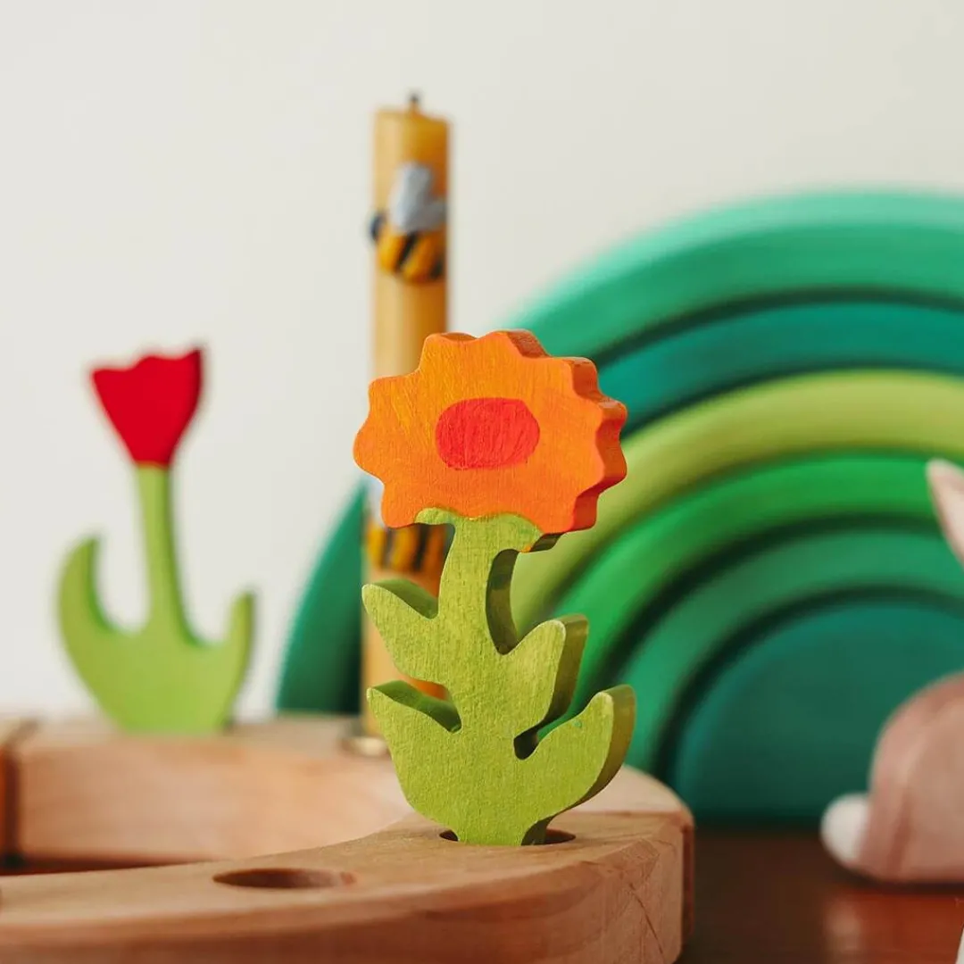 Grimm's Spiel u0026 Holz Summer Nature Table|Wooden Toys < Calendula Flower Decorative Figure