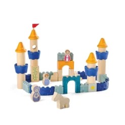 PlanToys USA Wooden Toys|2 Years < Castle Blocks Set