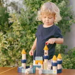 PlanToys USA Wooden Toys|2 Years < Castle Blocks Set