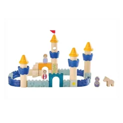 PlanToys USA Wooden Toys|2 Years < Castle Blocks Set