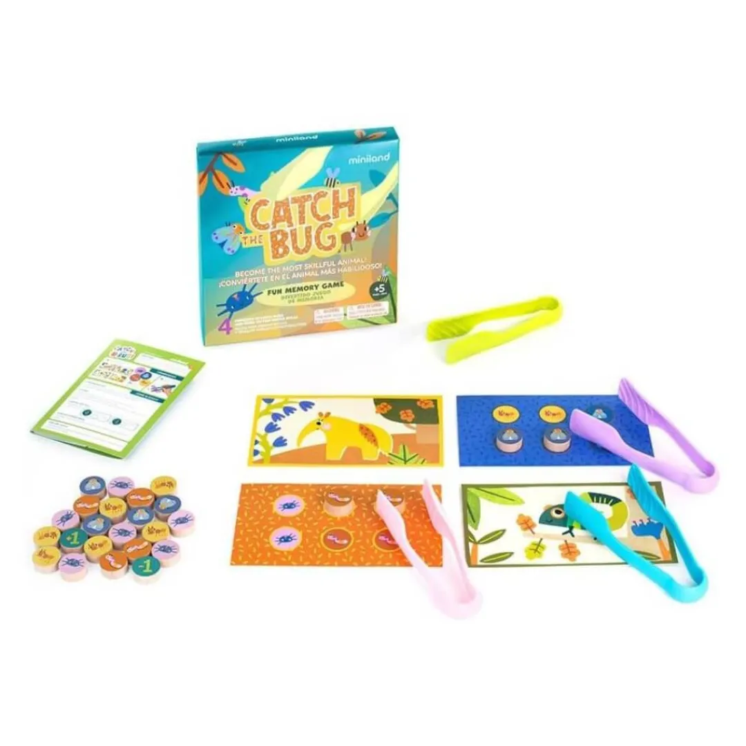 Miniland 6 Years|5 Years < Catch the Bug! Fine Motor Skills Game