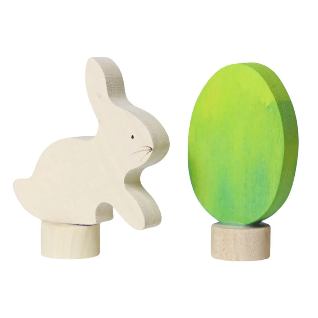 Grimm's Spiel u0026 Holz Handmade Toys|Parents < Celebration Ring Decorations - Easter Egg and Bunny